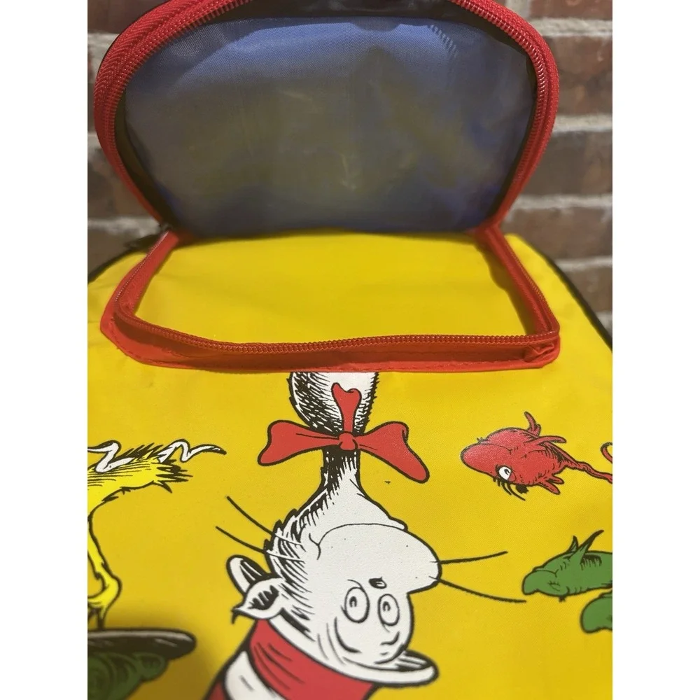 Vintage 1997 Dr. Suess Cat in the Hat and Friends Kids School Backpack 90s Style